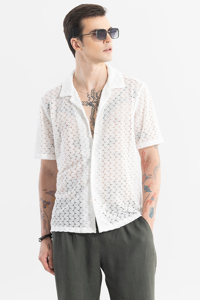 SNITCH Crawler White Hakoba Shirt