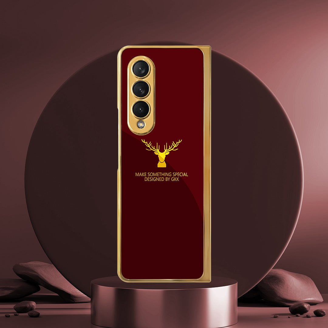 Samsung Galaxy Z Fold4 Deer Pattern Inspirational Glass Case - view 6