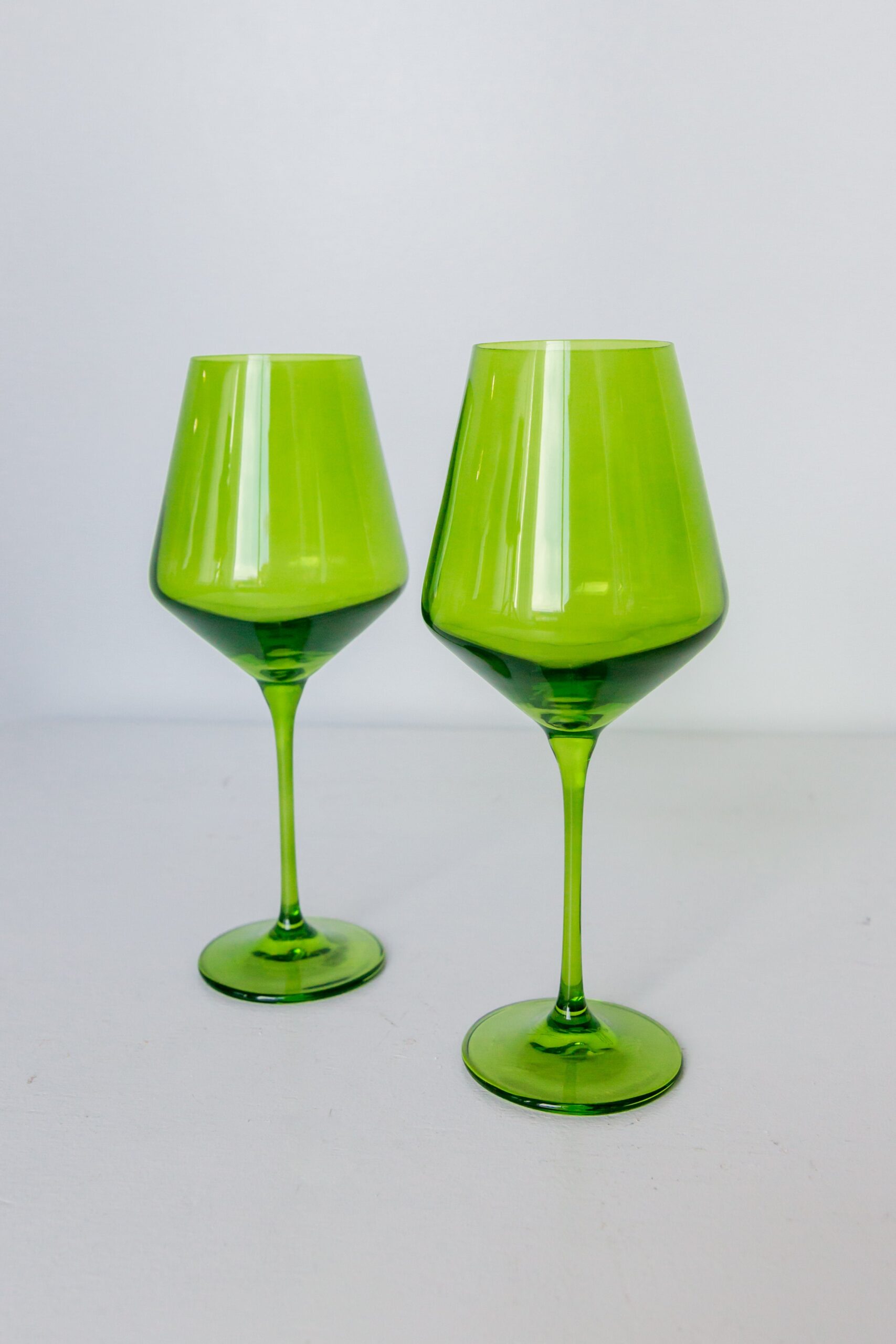 RH Signature Co. Estelle Colored Wine Stemware - Set of 6 {Forest Green} - view 3
