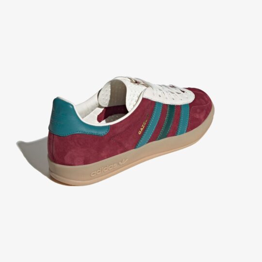 Adidas Originals | GAZELLE INDOOR { BURGUNDY/GREEN - view 2
