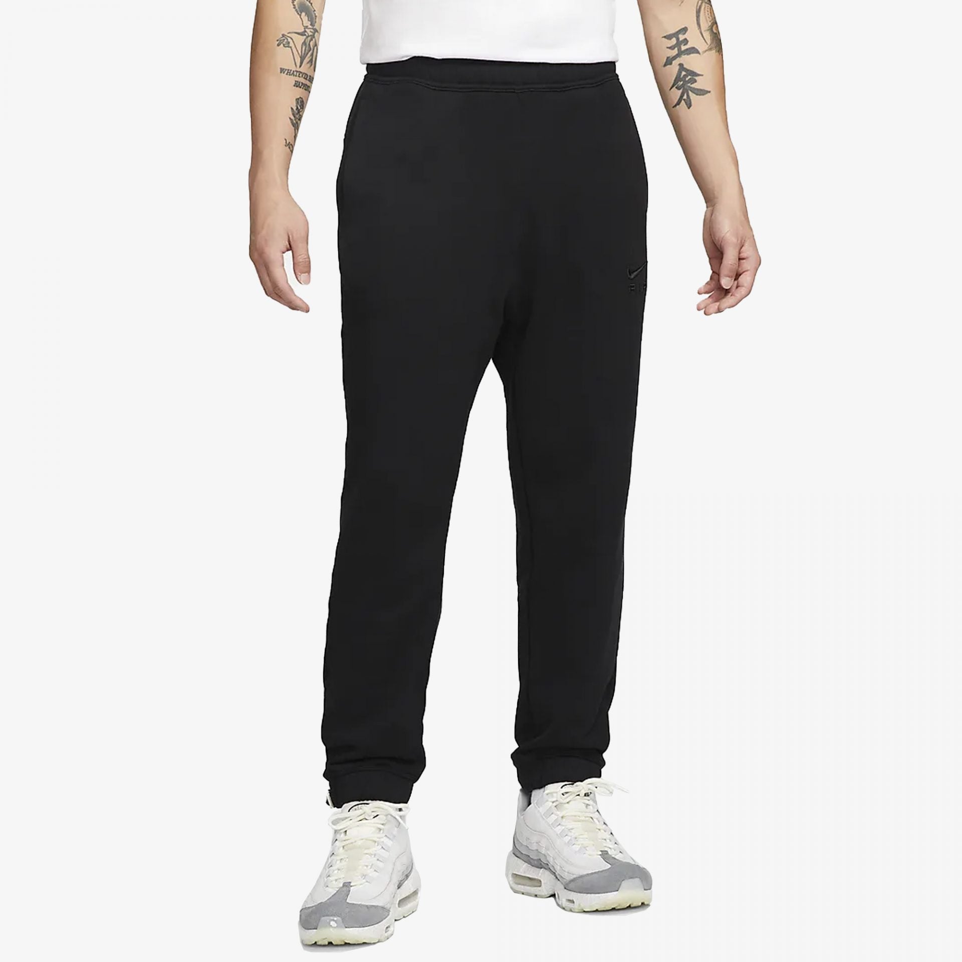 Nike | AIR FRENCH TERRY JOGGERS { BLACK/BLACK - view 4
