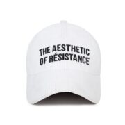 Aesthetic Of Résistance Corduroy Cap - White