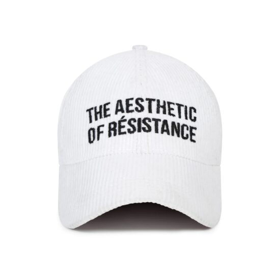 Aesthetic Of Résistance Corduroy Cap - White