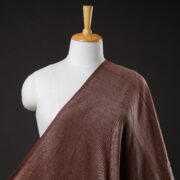 AHA VASTRA HANDLOOM Brown - Jhiri Pure Handloom Cotton Fabric