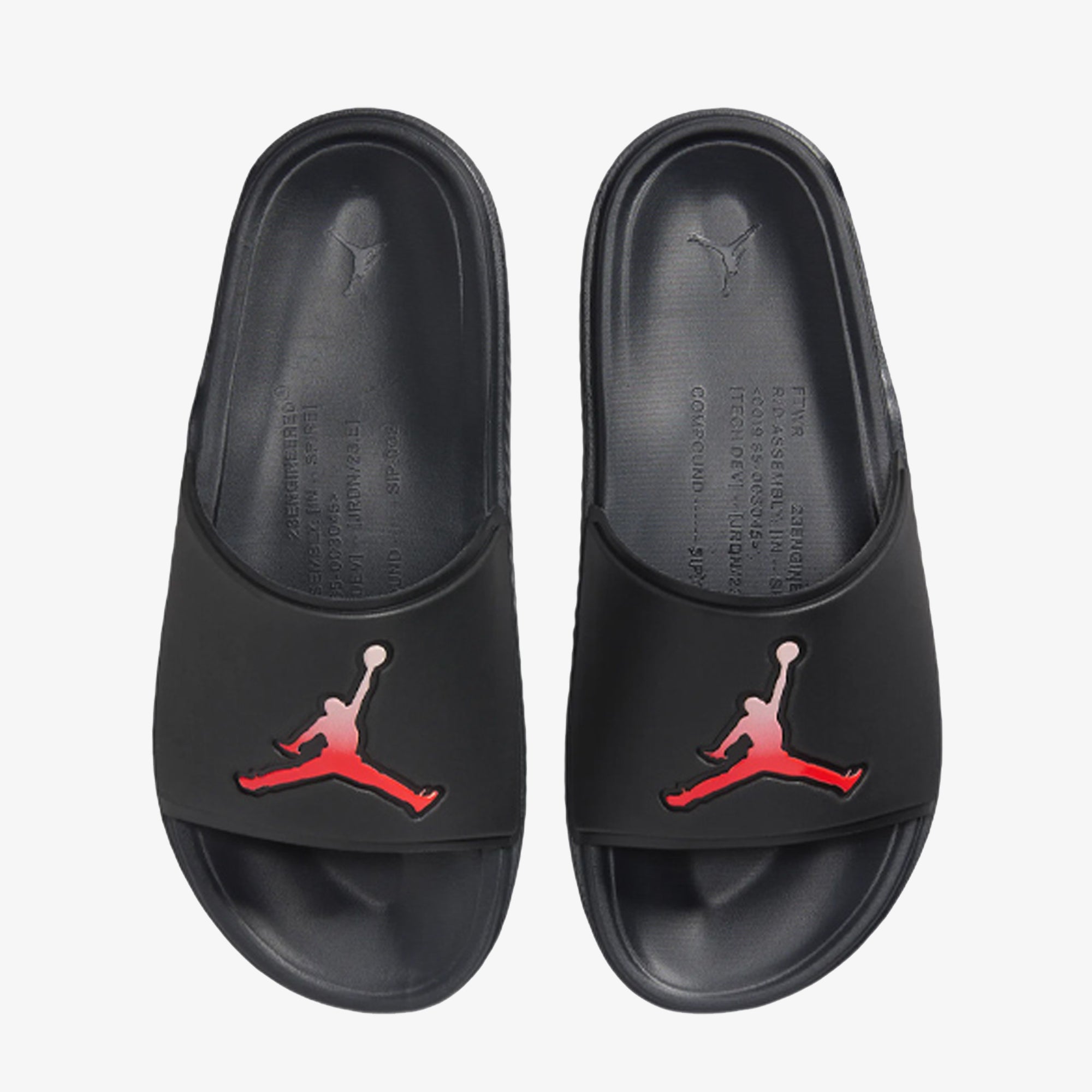 Jordan | Paris Saint-germain Jumpman Slides { Off Noir/infrared 23-pink Oxford - view 2