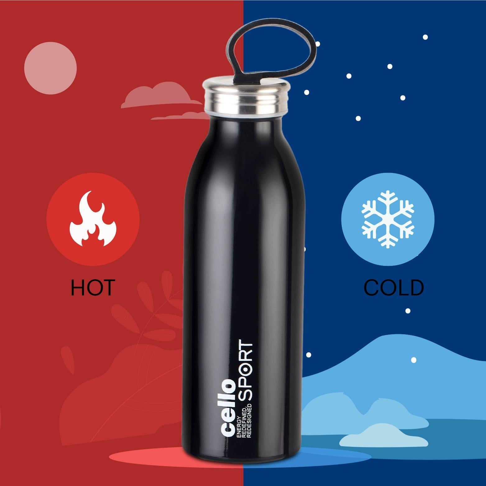 Cello Nios Flask, Vacusteel Water Bottle - view 25