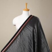 SOUTH KARGHA Black - Karnataka Weave Cotton Khun Fabric 04