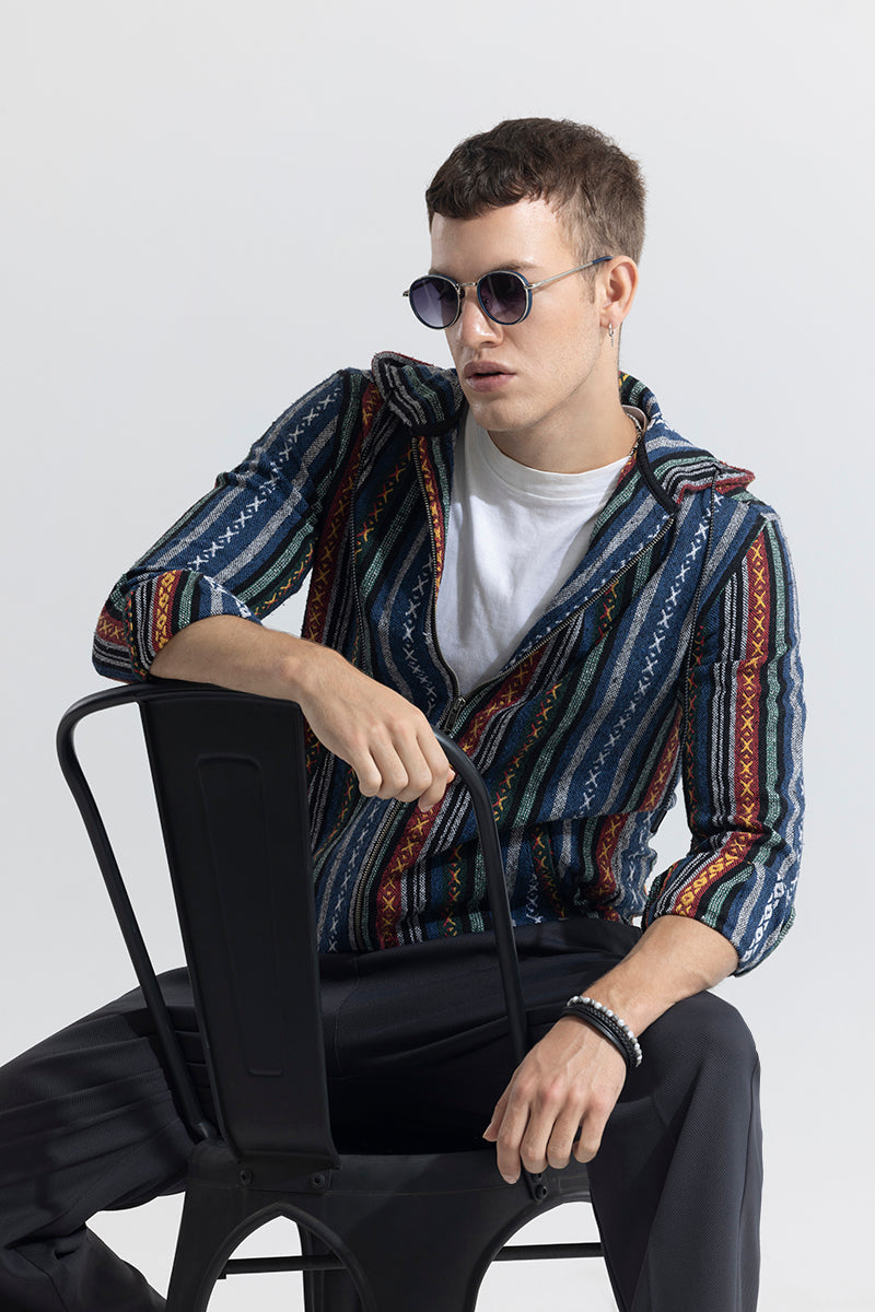 SNITCH SpectraMark Line Hoodie Styled Shacket - view 4