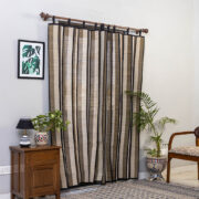 ITOKRI CRAFTS INITIATIVE Beige - Madur Grass Door Curtain of Midnapore (7 x 4 feet)
