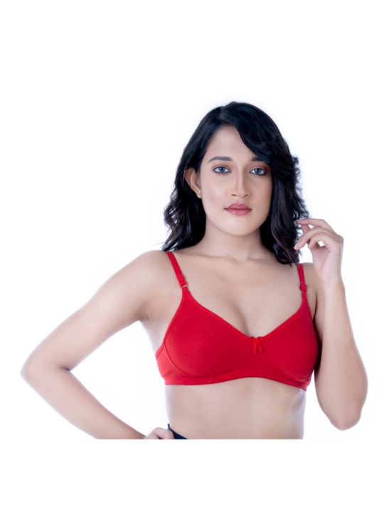 BlackTree Red Casual Chic Padded Bra..