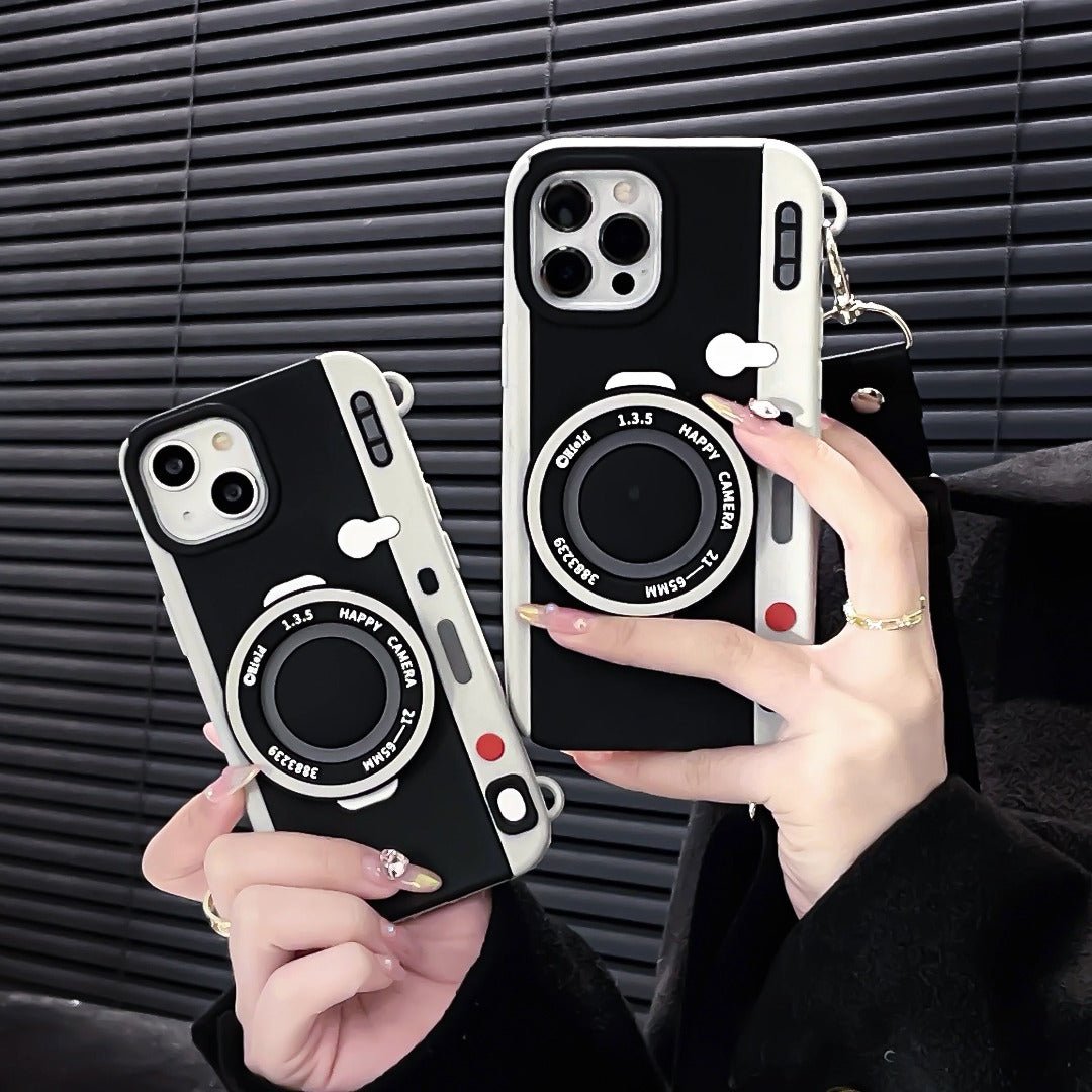 Peeperly Retro 3D Camera Phone Case with Lanyard