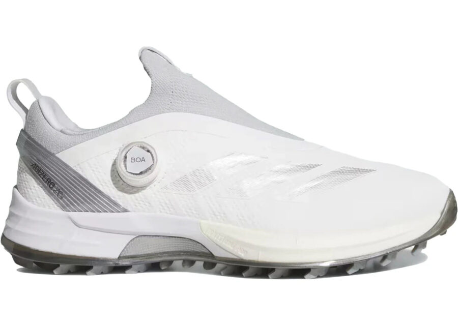adidas Adizero ZG BOA Spikeless Golf Cloud White Silver Metallic
