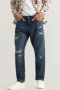 SNITCH Downtown Prussian Blue Baggy Jeans