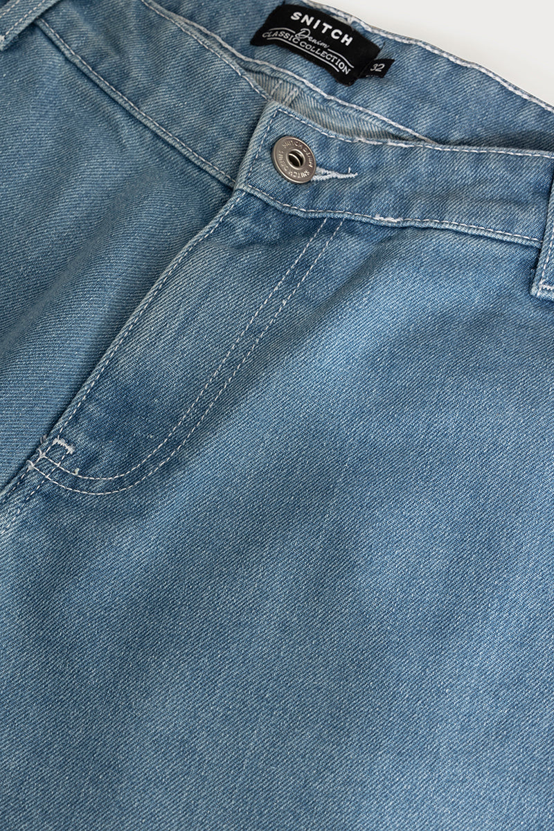 SNITCH ShadowTwill Sky Blue Baggy Jeans - view 2