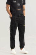 BlackTree Hexa-Pocket Black Cargo Pant