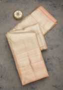 Koskii Beige Zariwork Pure Silk Saree – Women's