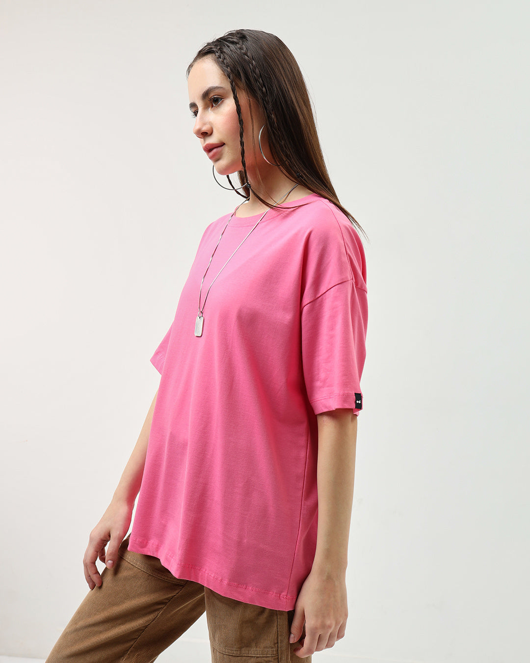 BlackTree Pink Oversized Dresses - view 2
