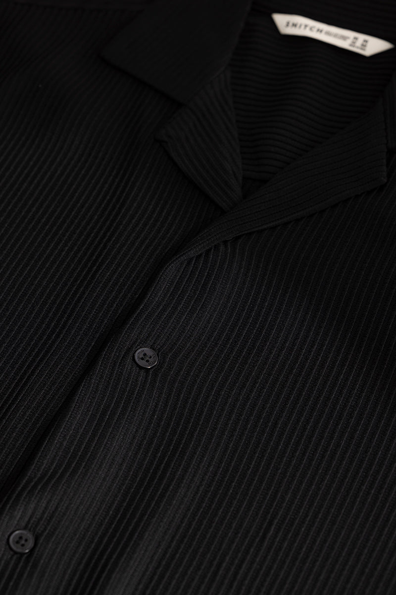 SNITCH Parallel Rib Black Shirt - view 2
