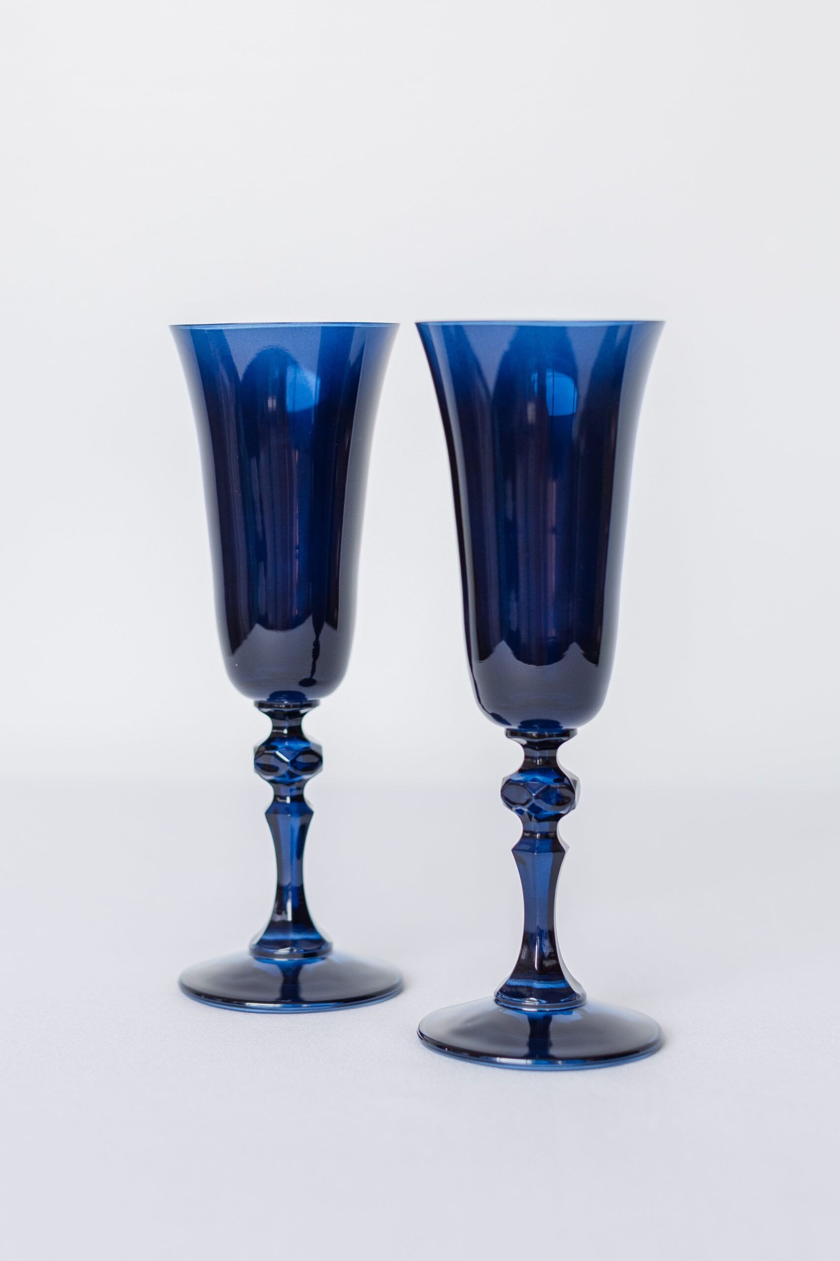 Estelle Colored Glass Estelle Colored Regal Flute - Set of 2 {Midnight Blue}