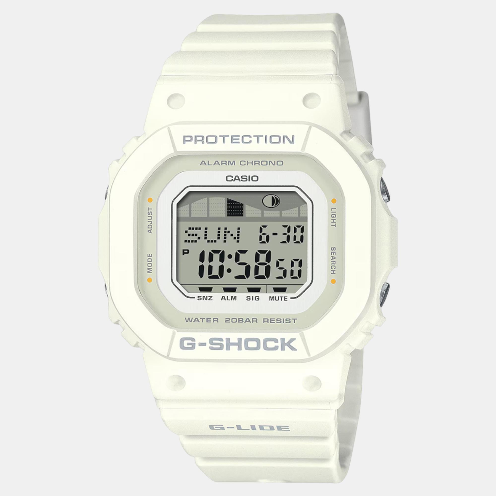 Casio G-Shock Women Quartz White Dial Digital Resin Watch G1573