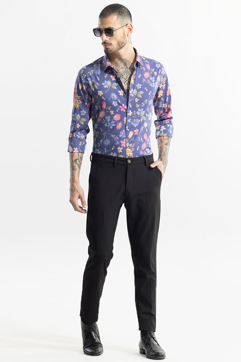 SNITCH Botanic Bloom Blue Shirt - view 3