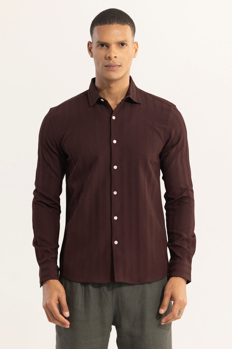 SNITCH Quadbar Maroon Shirt - view 5