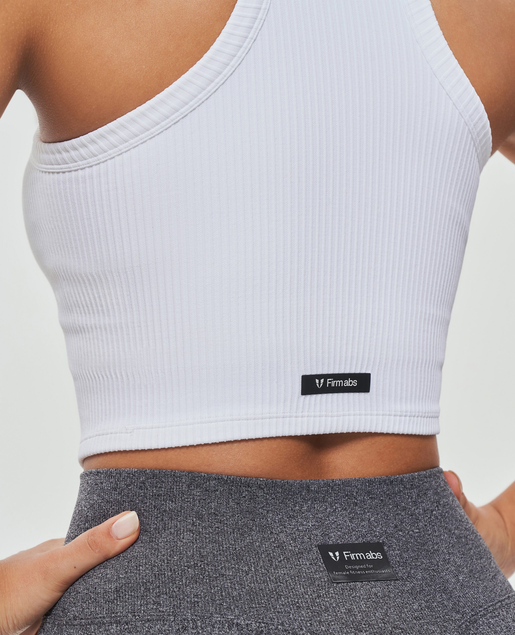 FIRM ABS Padded Workout Tank - White - view 5