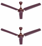 Candes Magic 48 inch /1200 MM High Speed Anti Dust Ceiling Fan, 405 RPM with 2 Years Warranty (Brown, Pack of 2)