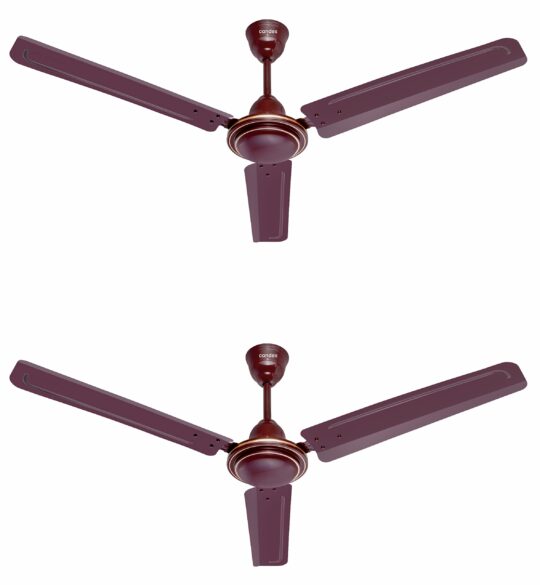 Candes Magic 48 inch /1200 MM High Speed Anti Dust Ceiling Fan, 405 RPM with 2 Years Warranty (Brown, Pack of 2)