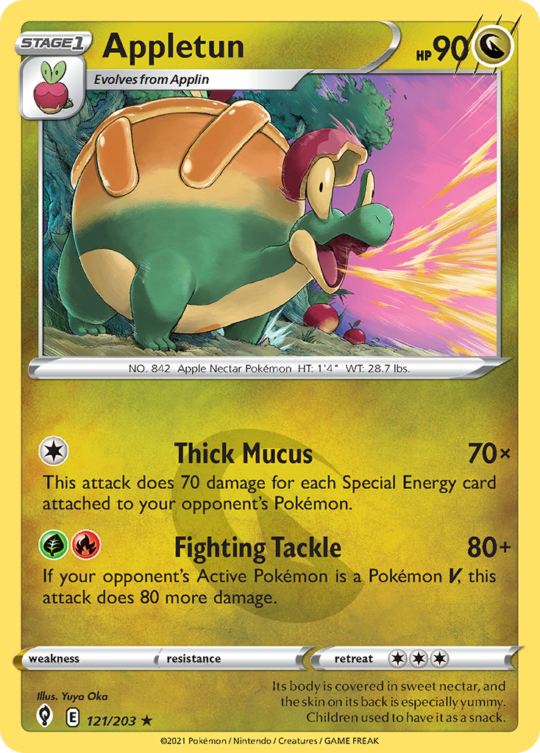 Rare swsh7-121 non-holo – Pokémon Appletun - 121/203 - Rare [swsh7-121] [Non-Holo] - Appletun - 121/203 - Rare
