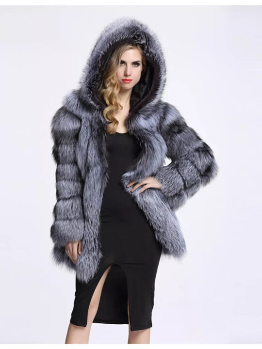 BlackTree Winter Jacket Women Fashion Thick Warm Faux Fur Jackets