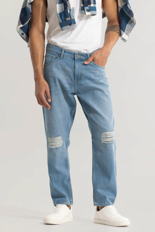 SNITCH Downtown Sky Blue Baggy Jeans