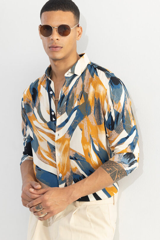 SNITCH Abstracx Yellow Shirt