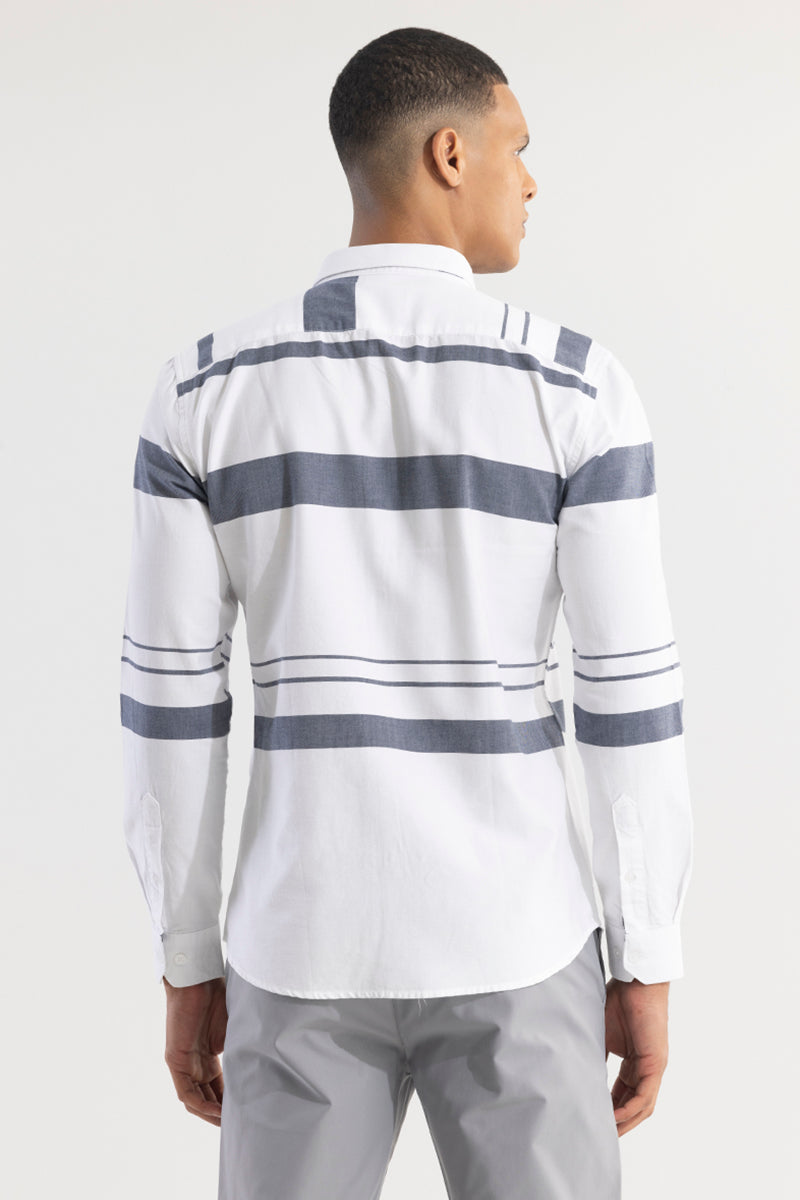 SNITCH Horizontal Lines Grey Shirt - view 7
