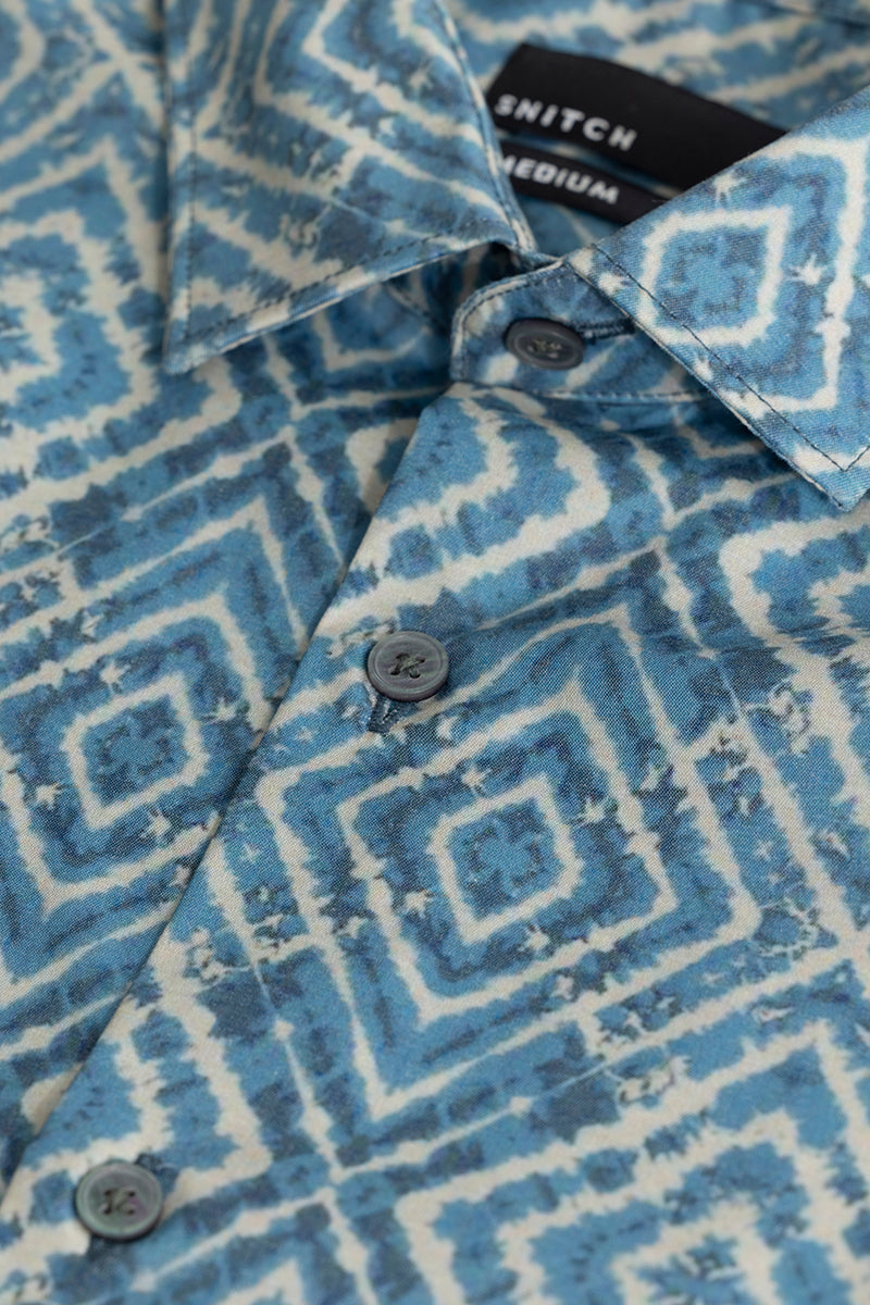 SNITCH Cube Couture Blue Shirt - view 2