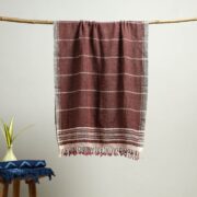 KACHCHH JI CHHAAP Brown - Handloom Kala Cotton Organic Towel 26