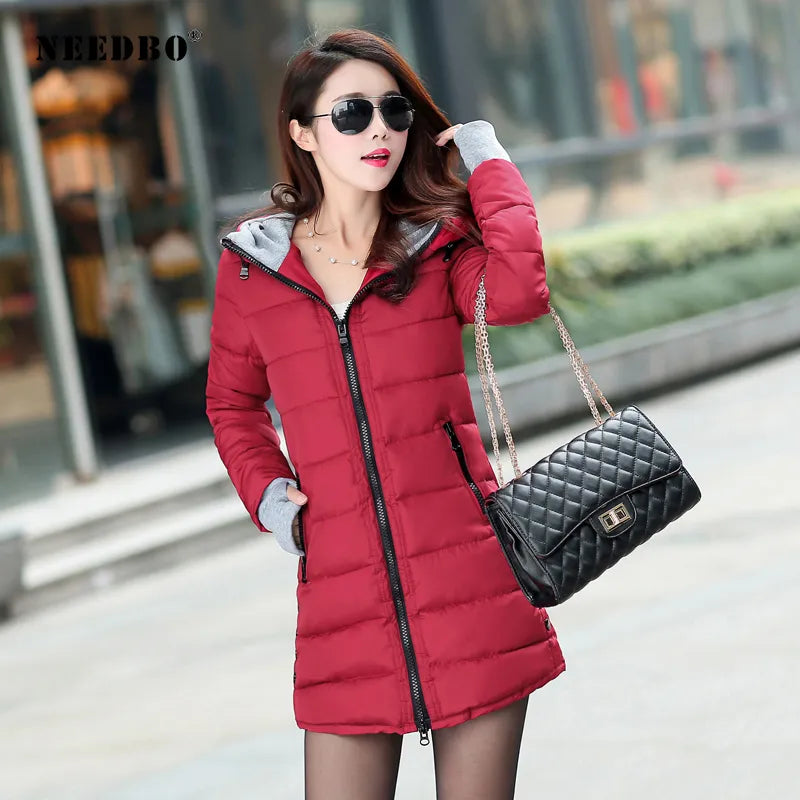 BlackTree Long Winter Jacket Women Parka Pultra Light Coat Winter Hooded - view 6