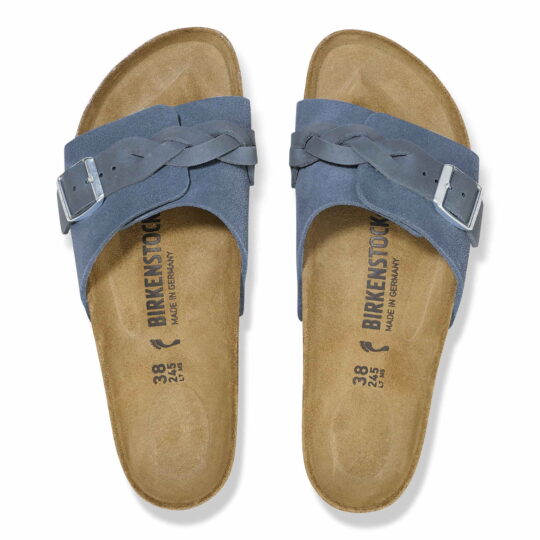 Birkenstock Oita Braided Suede Leather – Blue Blue/Elemental Blue - view 2