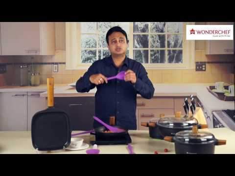 Wonderchef Waterstone Silicone Solid Nonstick Spatula, Black - view 4