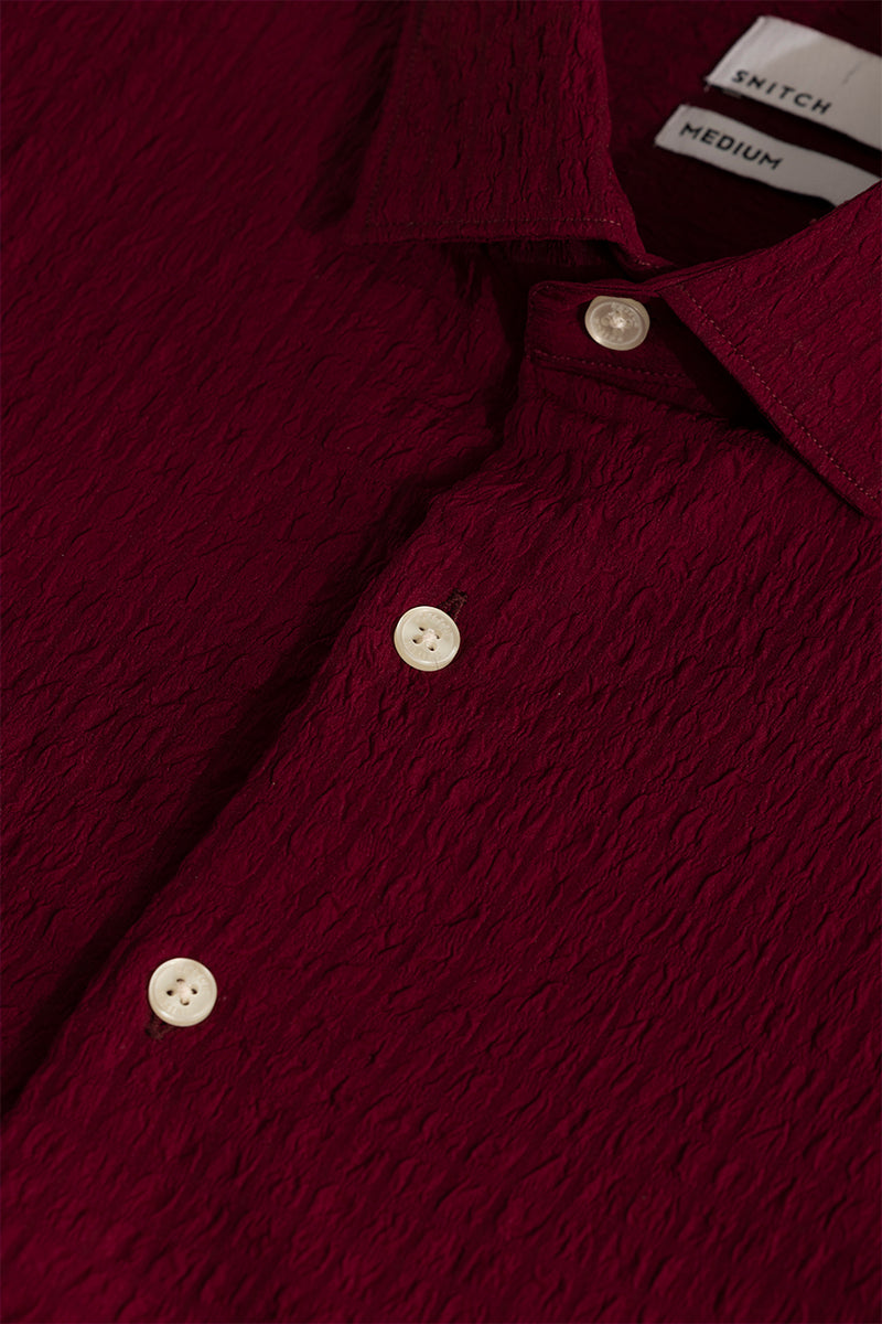 SNITCH AiryCheck Red Seer Sucker Shirt - view 2