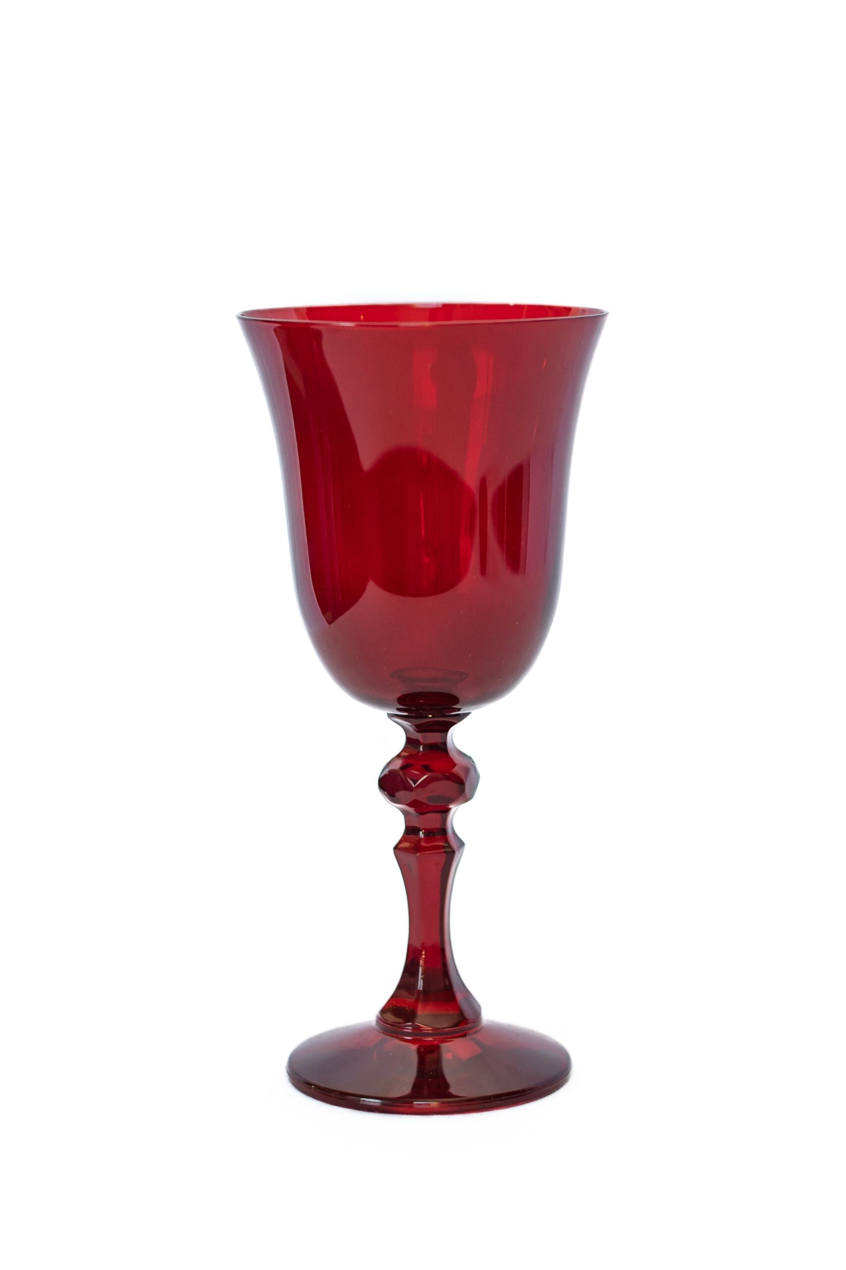 Estelle Colored Glass Estelle Colored Regal Goblet - Set of 2 {Red} - view 7