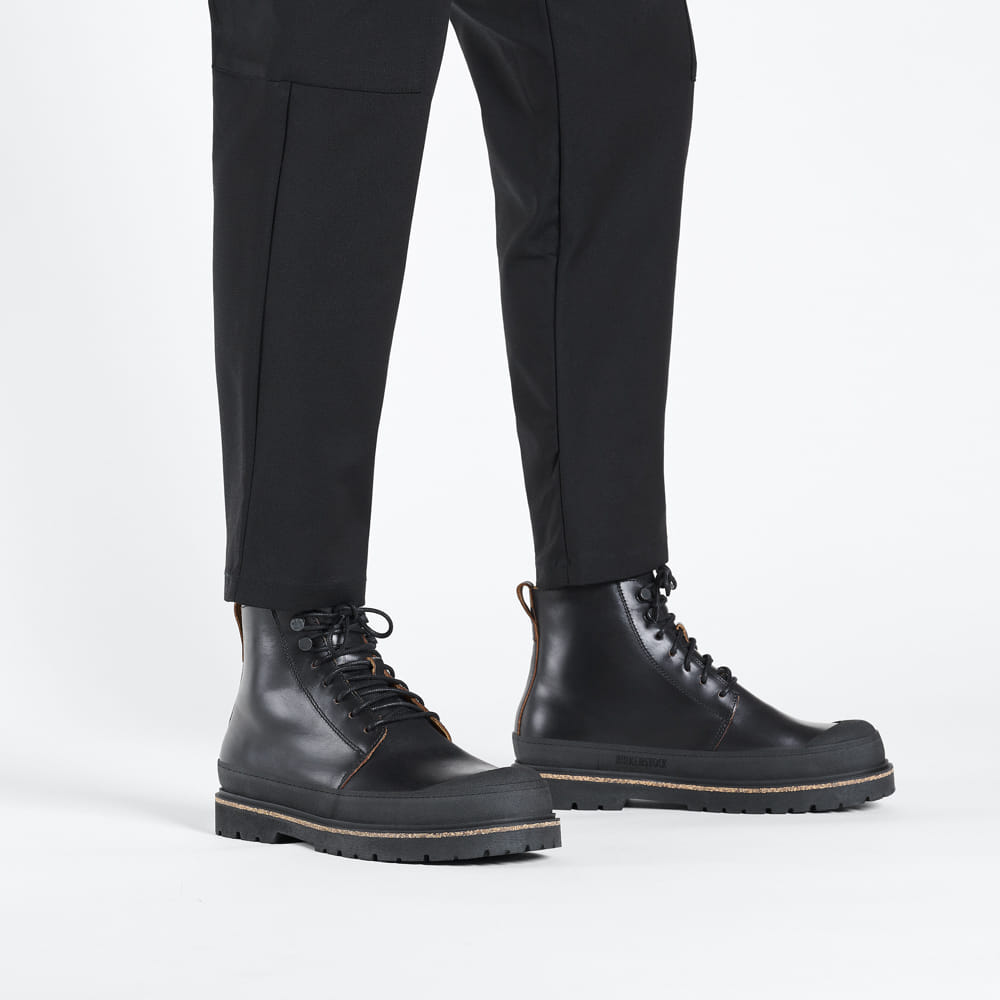 Birkenstock Prescott Natural Leather – Black Black/Black - view 6