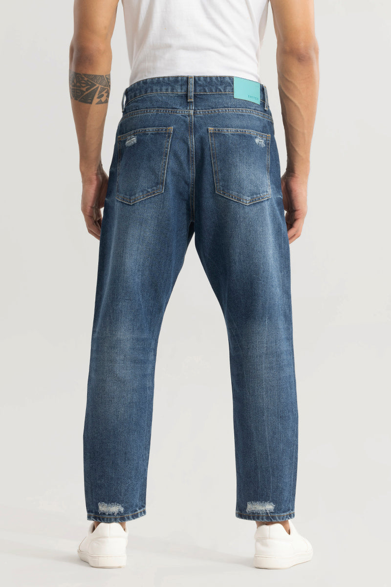 BlackTree Castor Aegean Blue Baggy Jeans - view 6