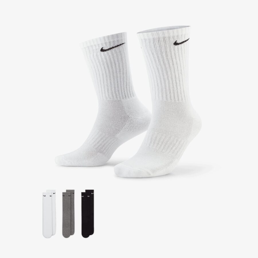 Nike | Everyday Cushioned Training Crew Socks (3 Pairs) { Multi-color
