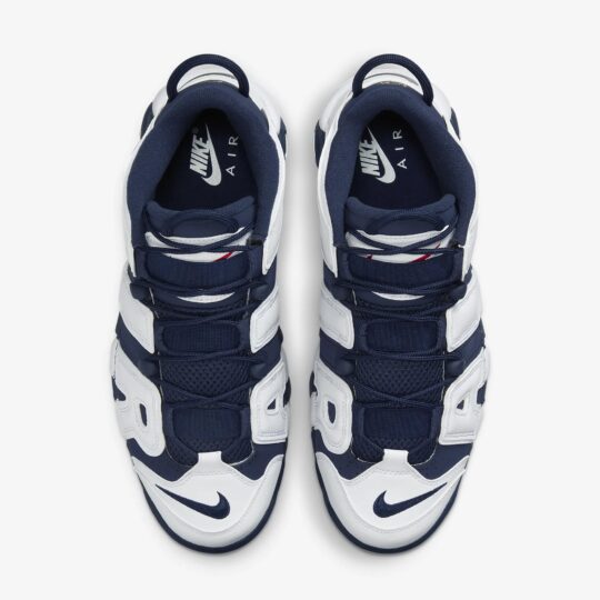 Nike | Air More Uptempo '96 { White/midnight Navy-metallic Gold - view 2