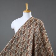 PITCHUKA SRINIVAS KALAMKARI PEDANA Beige - Block Print Cotton Pedana Kalamkari Fabric 18