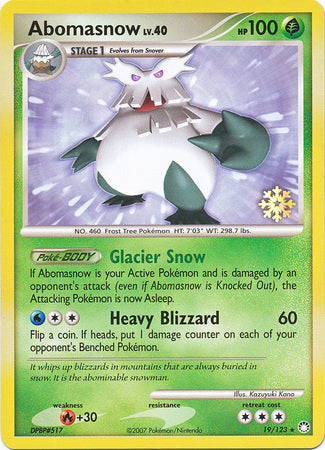 Pokémon Abomasnow - 19/123 - Pokemon Countdown Calendar Promo [Non-Holo]