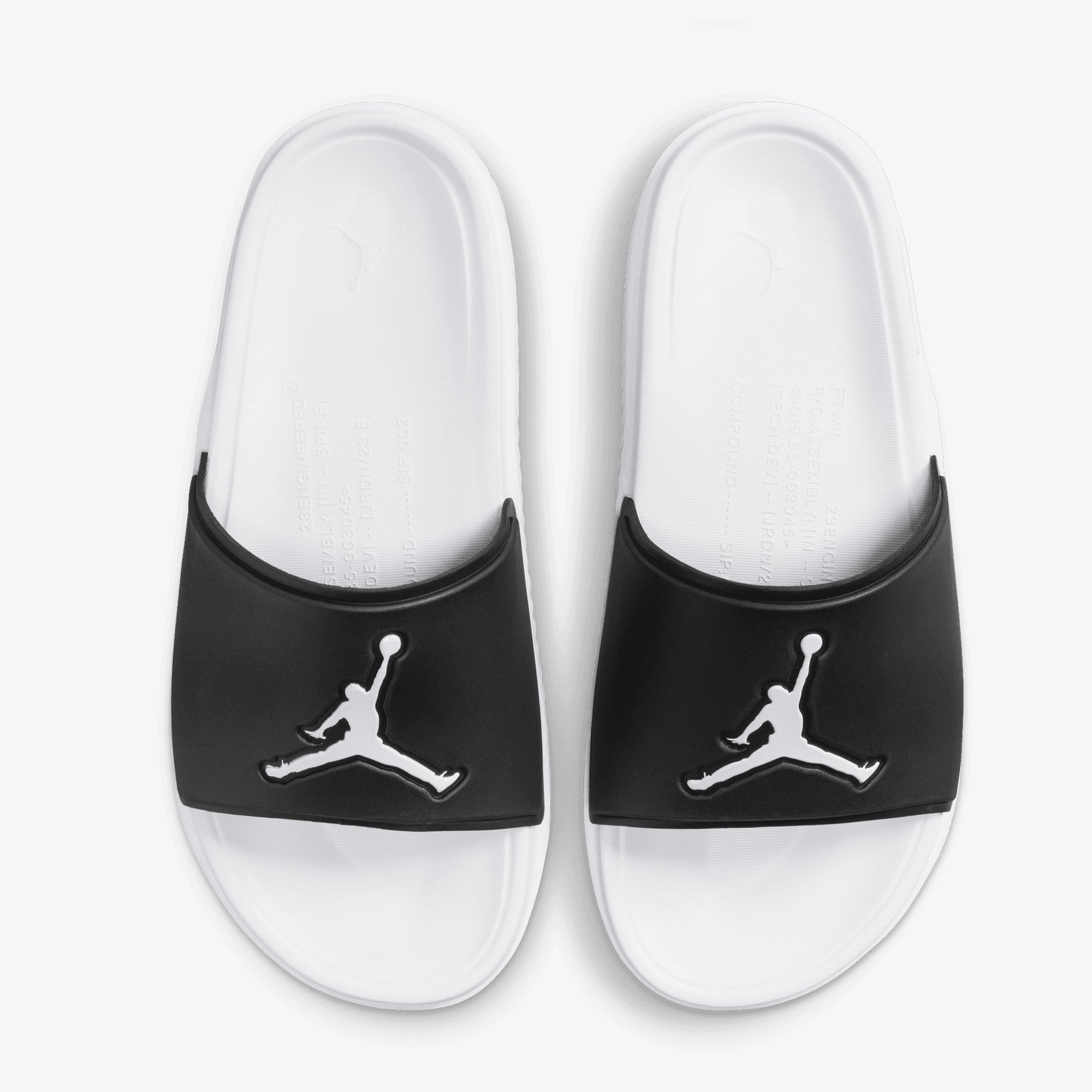 Jordan | Paris Saint-germain Jumpman Slides { Black/white-white - view 2