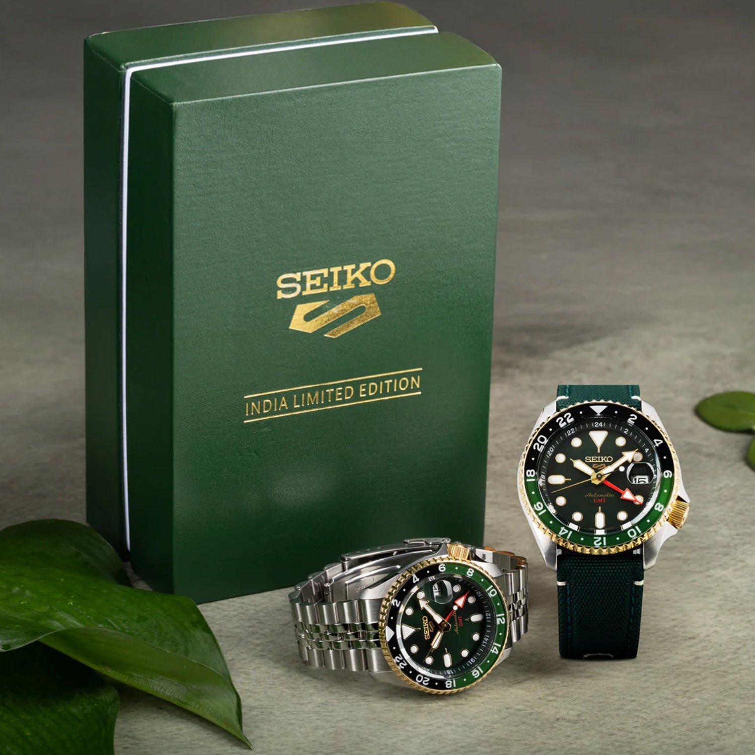 Seiko 5 Sports Forest Green Sunrise - India Limited Edition Men Automatic Analog Stainless Steel Watch SSK050K1 - view 4