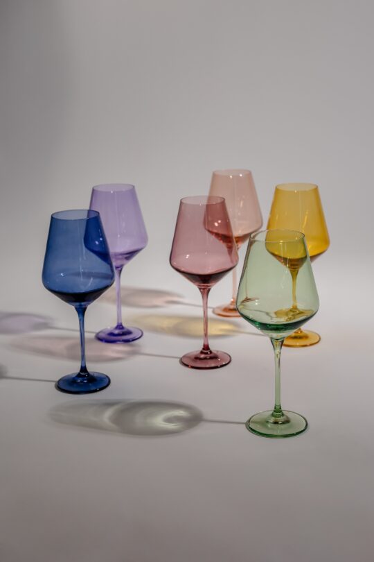 Estelle Colored Glass Estelle Colored Wine Stemware - Set of 6 {Mystery Box}